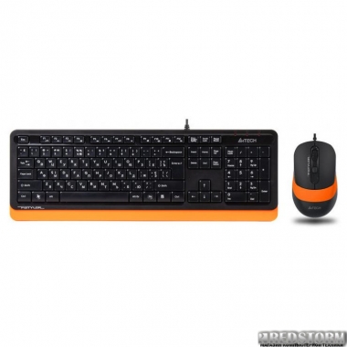 Комплект проводной A4Tech F1010 USB Orange (4711421943093)