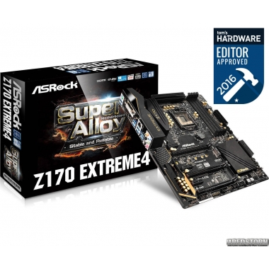 Материнская плата ASRock Z170 Extreme4 (s1151, Intel Z170, PCI-Ex16)