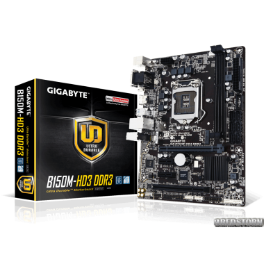 Материнская плата Gigabyte GA-B150M-HD3 DDR3 (s1151, Intel B150, PCI-Ex16)