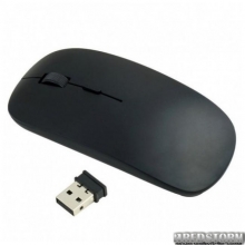 Беспроводная ультратонкая мышь Wireless Чёрная (844572317)