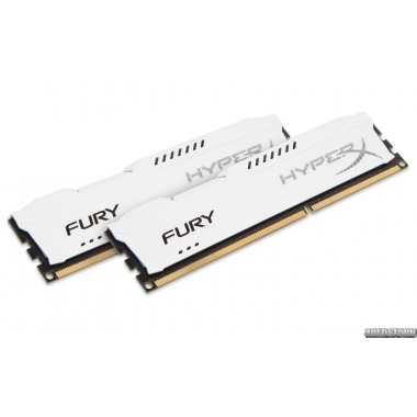 Память Kingston DDR3-1866 8192MB PC3-14900 (Kit of 2x4096) HyperX FURY White (HX318C10FWK2/8)