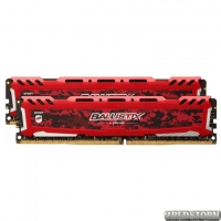 Оперативная память Crucial DDR4-2400 8192MB PC4-19200 (Kit of 2x4096) Ballistix Sport LT Red (BLS2K4G4D240FSE)