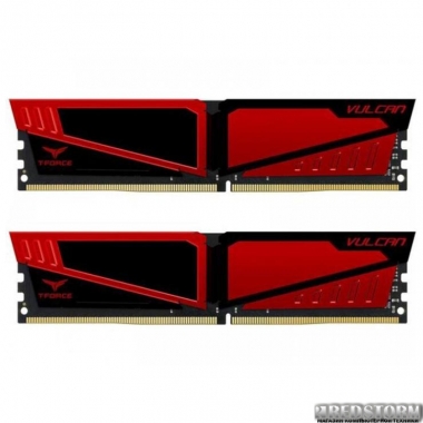Память Модуль памяти DDR4 2x8GB/2400 Team T-Force Vulcan Red (TLRED416G2400HC14DC01)