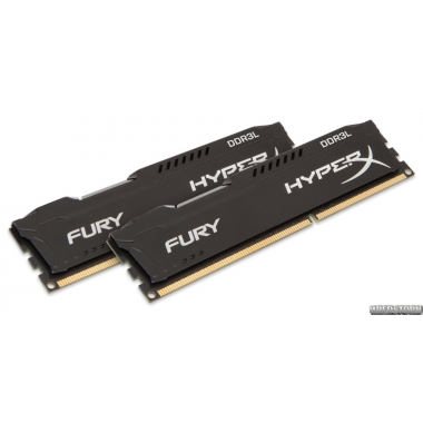 Память Kingston DDR3L-1600 8192MB PC3-12800 (Kit of 2x4096) HyperX FURY Black (HX316LC10FBK2/8)
