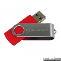 USB флеш накопитель 8Gb Exceleram P1 Series (EXP1U2SIRE08) Silver/Red